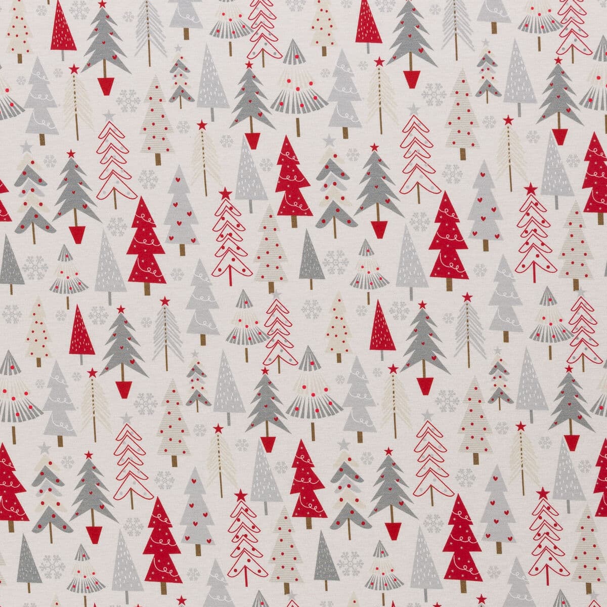 Trikoo JOULUKUUSET vaalea