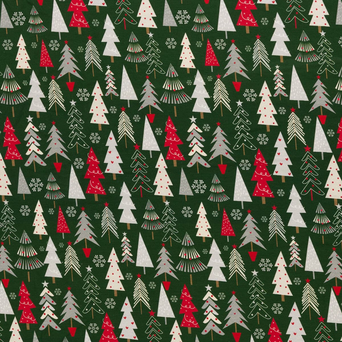 Trikoo JOULUKUUSET vihreä