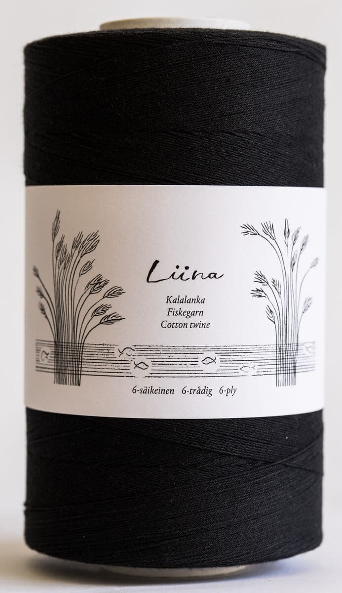 Kotimainen KALALANKA, 9-säikeinen 500g, Liina  MUSTA