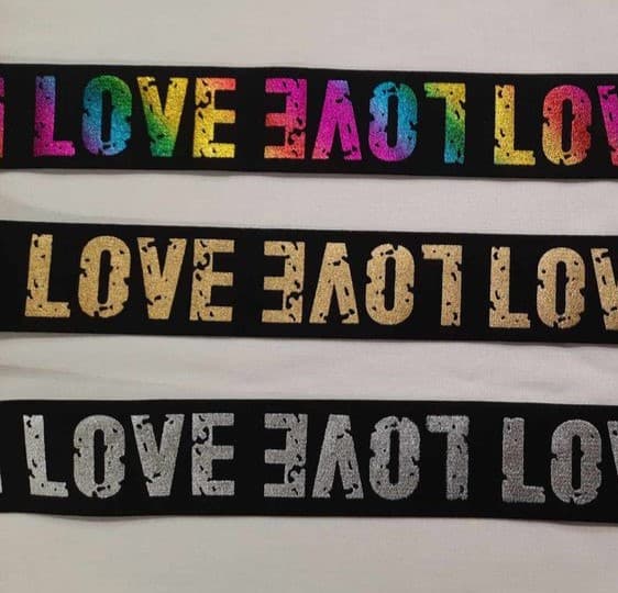 Boxerikuminauha 40mm, LOVE