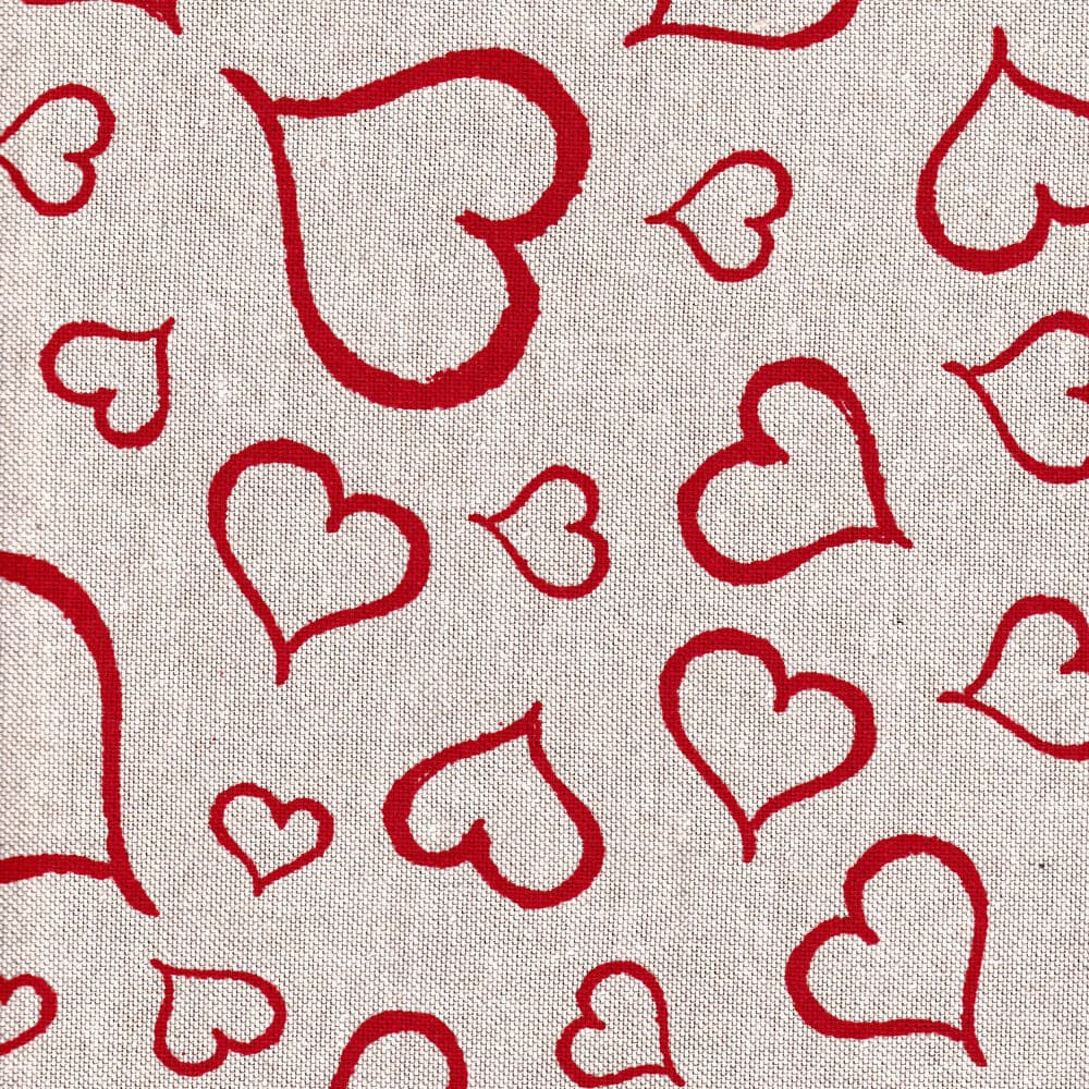 SYDÄN pöytäliinakangas, punainen