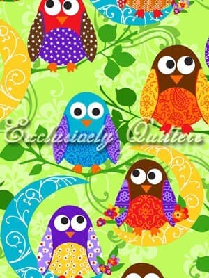 Puuvillakangas 112cm, KUUPÖLLÖT Lime