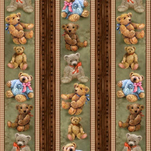 Puuvillakangas 112cm, NALLE boordit