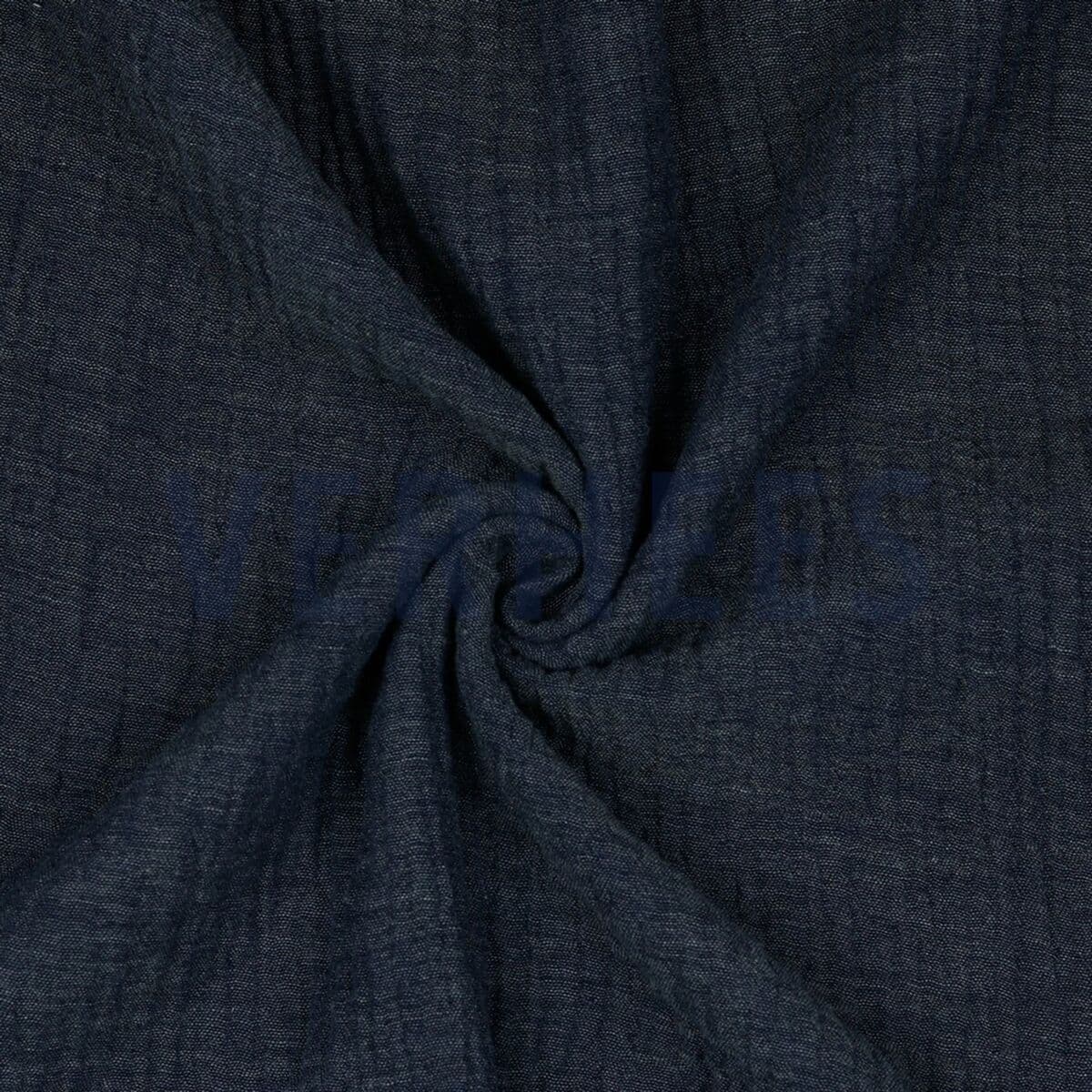 Double Gauze MELANGE - NAVY