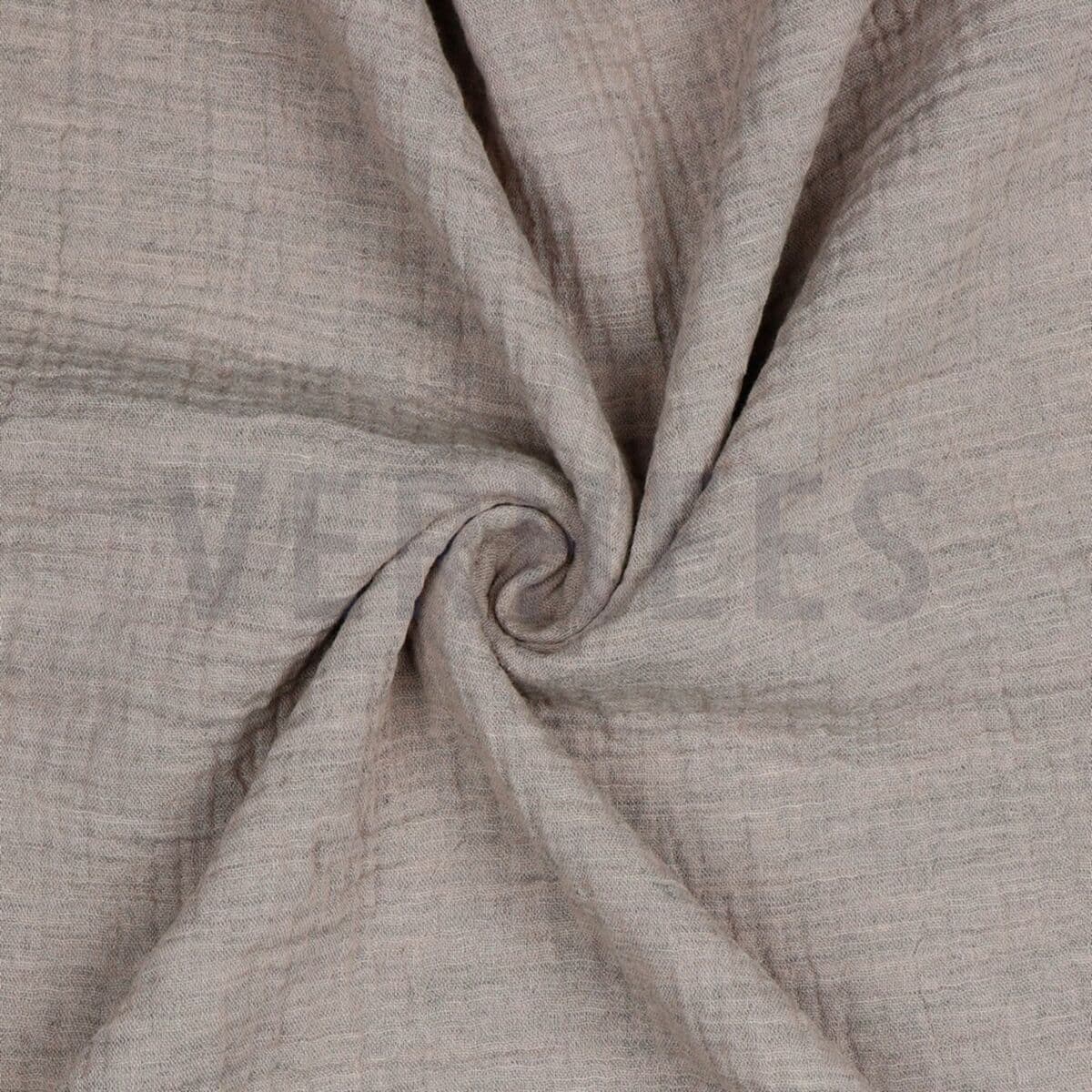 Double Gauze MELANGE - ROSE