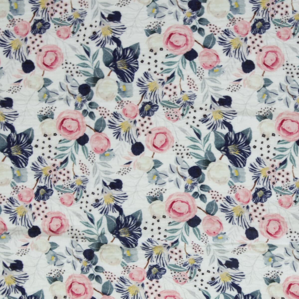 Harsopuuvilla Thea, SINIKUKKA, double gauze