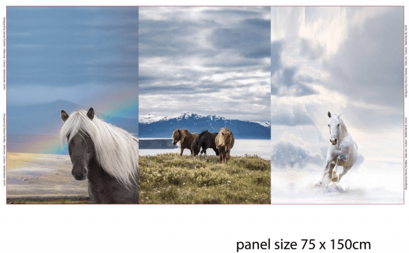 Joustocollari, Hevoset paneeli 75*150cm