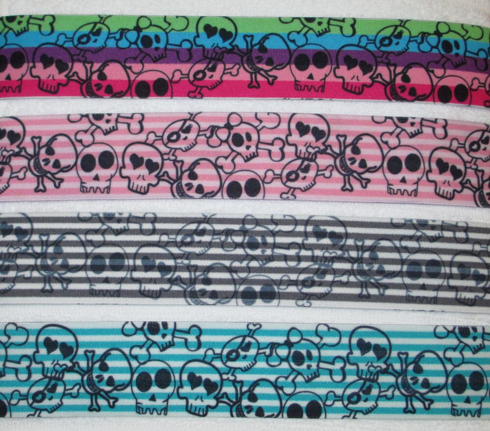 Boxerikuminauha PÄÄKALLOT, 40mm