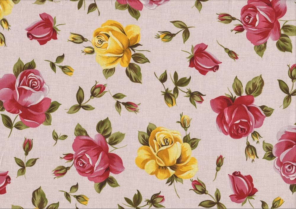 Puuvillakangas 112cm, RUUSUT