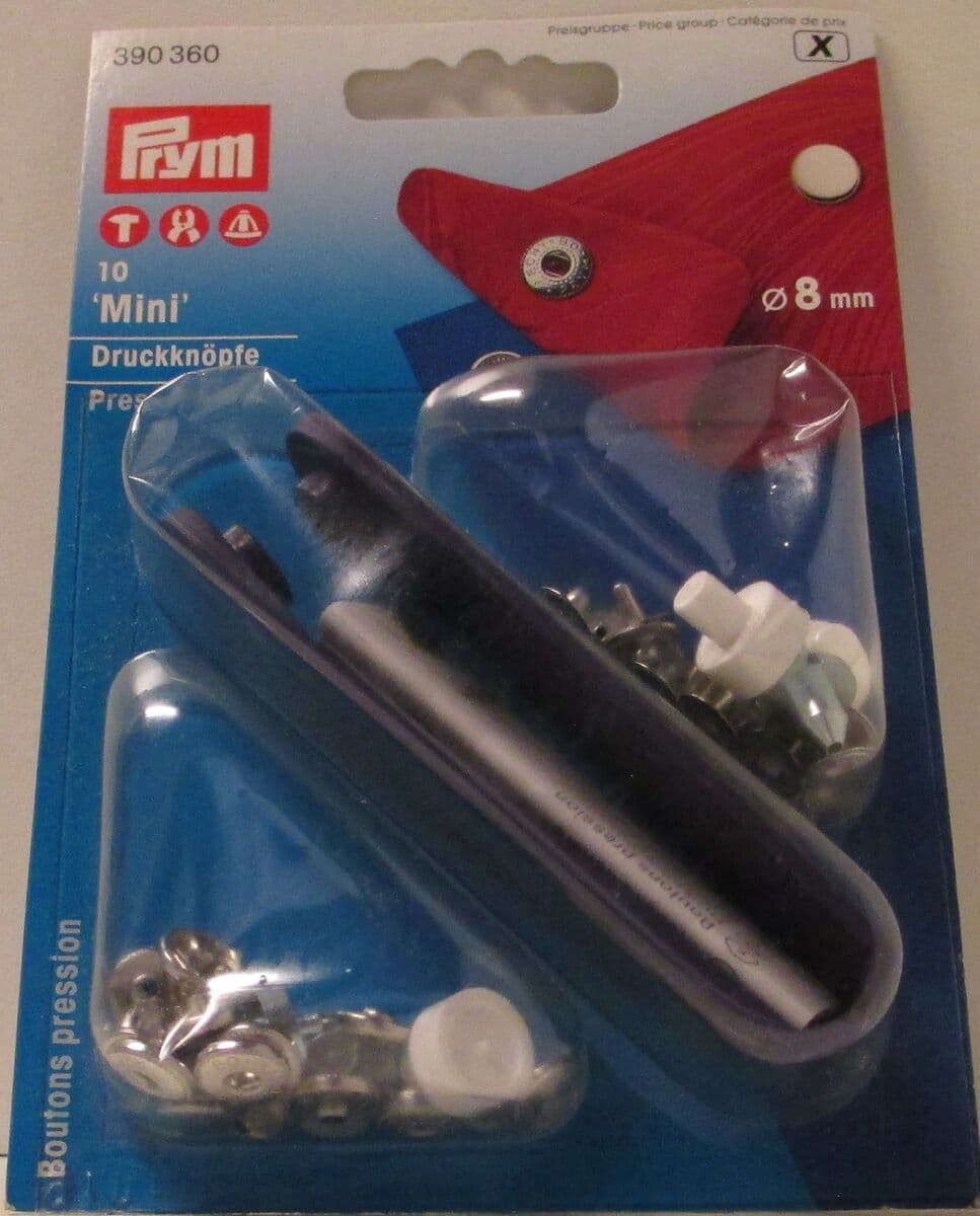 MINIneppari, 8mm, kirkas, Prym390360