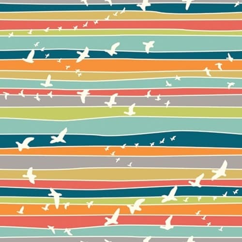 LUOMU Puuvillatrikoo, LINNUT TAIVAALLA