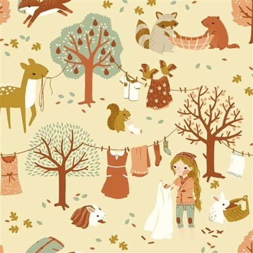 LUOMU Puuvillatrikoo, PIHAPIIRI vaalea