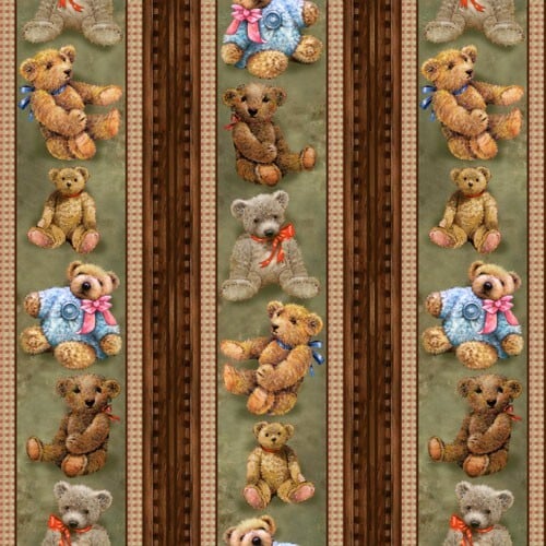 Puuvillakangas 112cm, NALLE boordit