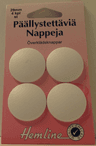 Kankaalla PÄÄLLYSTETTÄVÄ NAPPI, eri kokoja – 29mm 4kpl