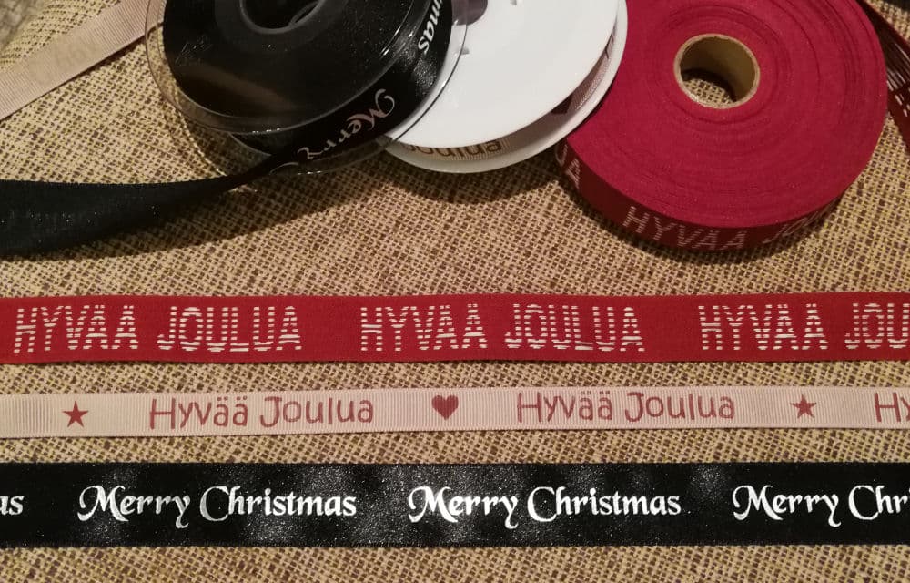 Tekstinauhat Hyvää Joulua